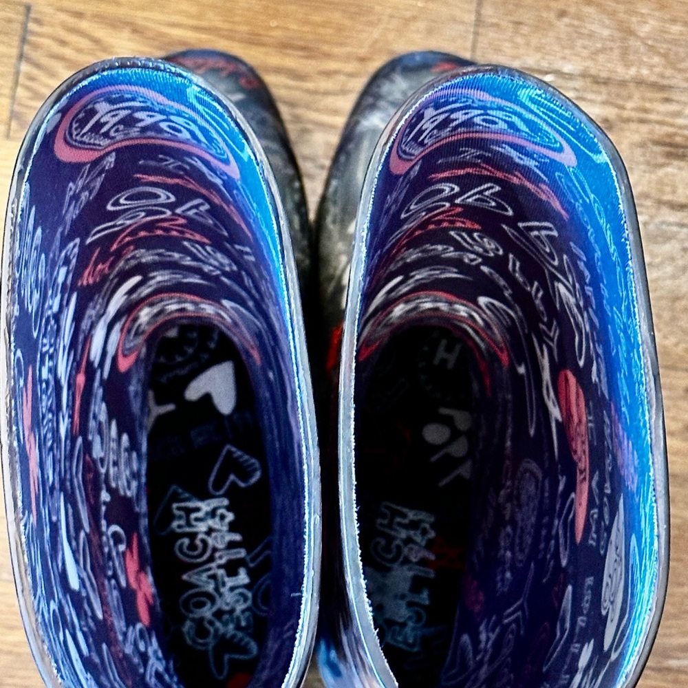 Coach Kids' Blue and Black Rain Boots